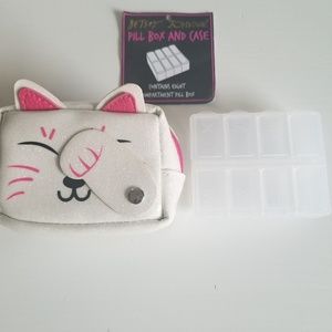 Betsey Johnson Whimsical Pill Box & Case